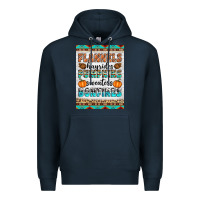 Navy Flannels Hayrides Pumpkins Sweaters Bonfires Premium Hoodie - Artiststas