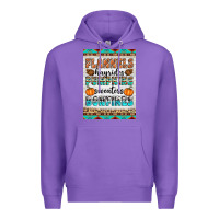 Purple Flannels Hayrides Pumpkins Sweaters Bonfires Premium Hoodie - Artiststas