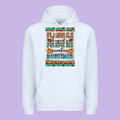 Flannels Hayrides Pumpkins Sweaters Bonfires Premium Hoodie Designed By Artiststas