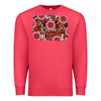 Cardinal valentine's day sunflowers leopard cowhide background Premium Sweatshirt - RanaPortraitStore