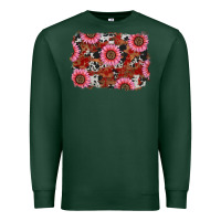 Sports Green valentine's day sunflowers leopard cowhide background Premium Sweatshirt - RanaPortraitStore