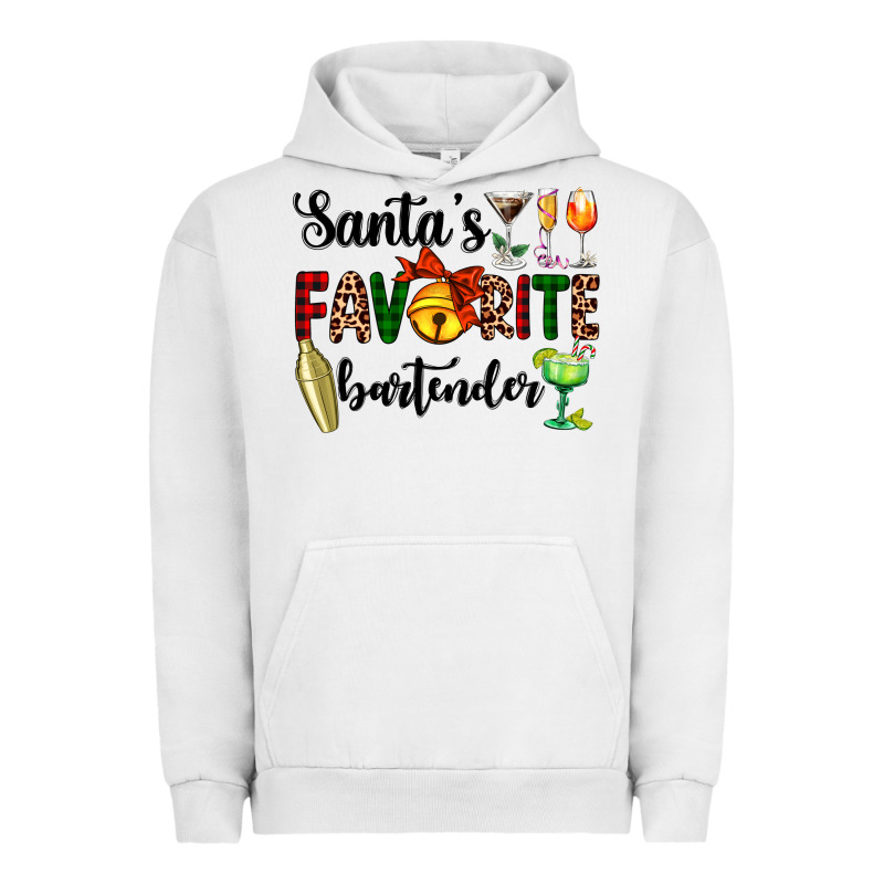 Santa's Favorite Bartender Urban Hoodie by AdoDesignShop | Teevron
