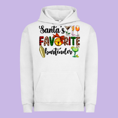 Santa's Favorite Bartender Urban Hoodie Designed By Adodesignshop