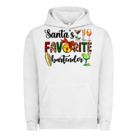 Pigment Lunar Rock santa's favorite bartender Urban Hoodie - AdoDesignShop