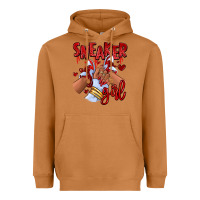 Meerkat red sneaker girl afro woman Heavyweight Hoodie - RanaPortraitStore