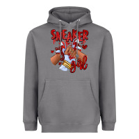 Storm red sneaker girl afro woman Heavyweight Hoodie - RanaPortraitStore