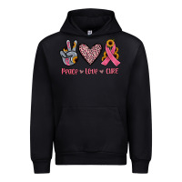Black peace love cure Urban Hoodie - JahusDesignShop