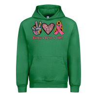 Emerald peace love cure Urban Hoodie - JahusDesignShop