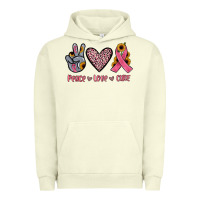 Pigment Pistachio peace love cure Urban Hoodie - JahusDesignShop