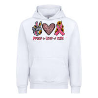 White peace love cure Urban Hoodie - JahusDesignShop