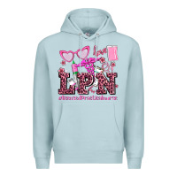 Blue Mist valentines day lpn licensed practical nurse Premium Hoodie - AdoDesignShop