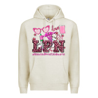 Oatmeal Heather valentines day lpn licensed practical nurse Premium Hoodie - AdoDesignShop
