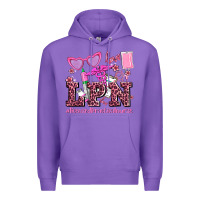Purple valentines day lpn licensed practical nurse Premium Hoodie - AdoDesignShop