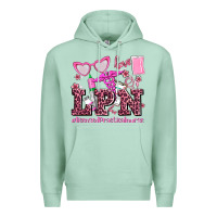 Seafoam valentines day lpn licensed practical nurse Premium Hoodie - AdoDesignShop