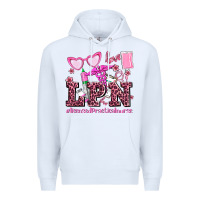 White valentines day lpn licensed practical nurse Premium Hoodie - AdoDesignShop