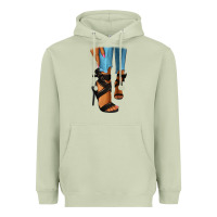 Matcha black heels black fashion girl Heavyweight Hoodie - RanaPortraitStore