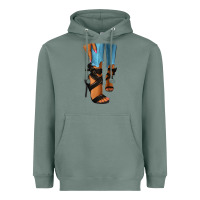 Sage black heels black fashion girl Heavyweight Hoodie - RanaPortraitStore
