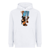 White black heels black fashion girl Heavyweight Hoodie - RanaPortraitStore