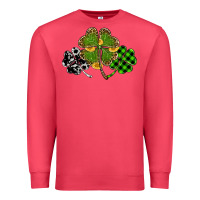 Cardinal st patricks day shamrock gold Premium Sweatshirt - RanaPortraitStore