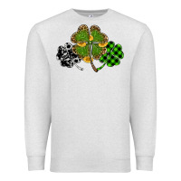 Oatmeal Heather st patricks day shamrock gold Premium Sweatshirt - RanaPortraitStore