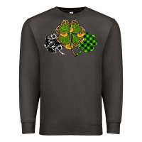 Smoke st patricks day shamrock gold Premium Sweatshirt - RanaPortraitStore