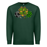 Sports Green st patricks day shamrock gold Premium Sweatshirt - RanaPortraitStore