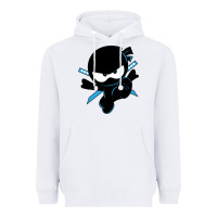 White ninja kid Heavyweight Hoodie - Unal Design