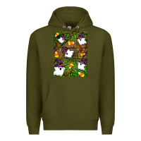 Army Green Halloween ghost Premium Hoodie - Artiststas
