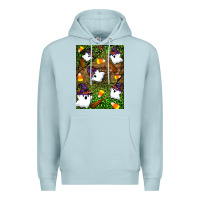 Blue Mist Halloween ghost Premium Hoodie - Artiststas