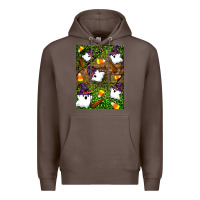 Coffee Halloween ghost Premium Hoodie - Artiststas