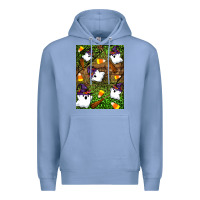 Colony Blue Halloween ghost Premium Hoodie - Artiststas