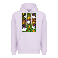 Lilac Halloween ghost Premium Hoodie - Artiststas