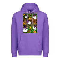 Purple Halloween ghost Premium Hoodie - Artiststas
