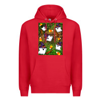Red Halloween ghost Premium Hoodie - Artiststas