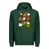Sports Green Halloween ghost Premium Hoodie - Artiststas