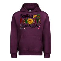 Mauve Wine santa's favorite  hair stylist Urban Hoodie - AdoDesignShop