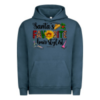 Pigment Midnight Navy santa's favorite  hair stylist Urban Hoodie - AdoDesignShop