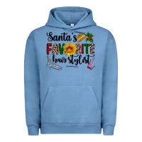 Pigment Pebble Blue santa's favorite  hair stylist Urban Hoodie - AdoDesignShop
