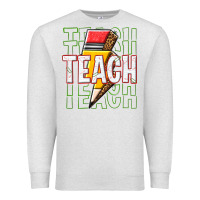 Oatmeal Heather teach Premium Sweatshirt - texasbilliewilder