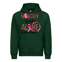 Forest Green nobody fights alone #tacklecancer Urban Hoodie - JahusDesignShop