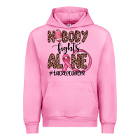 Fuchsia Pink nobody fights alone #tacklecancer Urban Hoodie - JahusDesignShop