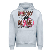 Heather Grey nobody fights alone #tacklecancer Urban Hoodie - JahusDesignShop