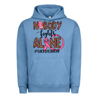 Pigment Pebble Blue nobody fights alone #tacklecancer Urban Hoodie - JahusDesignShop