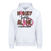 White nobody fights alone #tacklecancer Urban Hoodie - JahusDesignShop