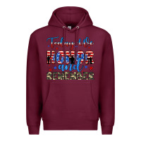Burgundy today we honor and remember Premium Hoodie - JahusDesignShop