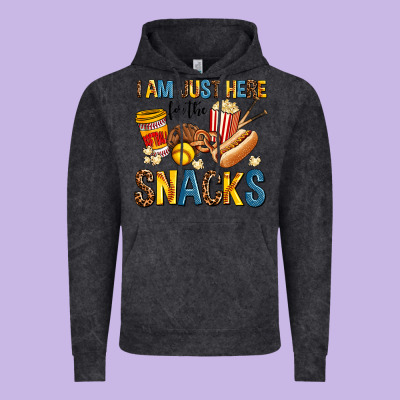 I Am Just Here For The Snacks Vintage Hoodie Designed By Adodesignshop