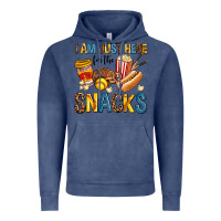 Vintage Denim i am just here for the snacks Vintage Hoodie - AdoDesignShop