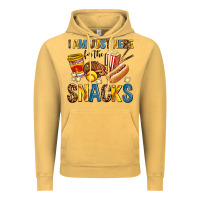 Vintage Mustard i am just here for the snacks Vintage Hoodie - AdoDesignShop