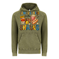 Vintage Olive i am just here for the snacks Vintage Hoodie - AdoDesignShop