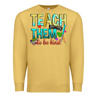 Antique Gold teach them to be kind Premium Sweatshirt - texasbilliewilder